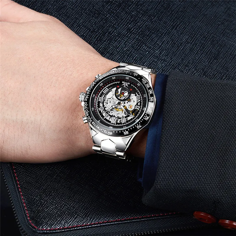 SEWOR Men Watches Men Skeleton Watches Automatic Mechanical Wristwatches Men Sports Watches relogio Masculino horloge man