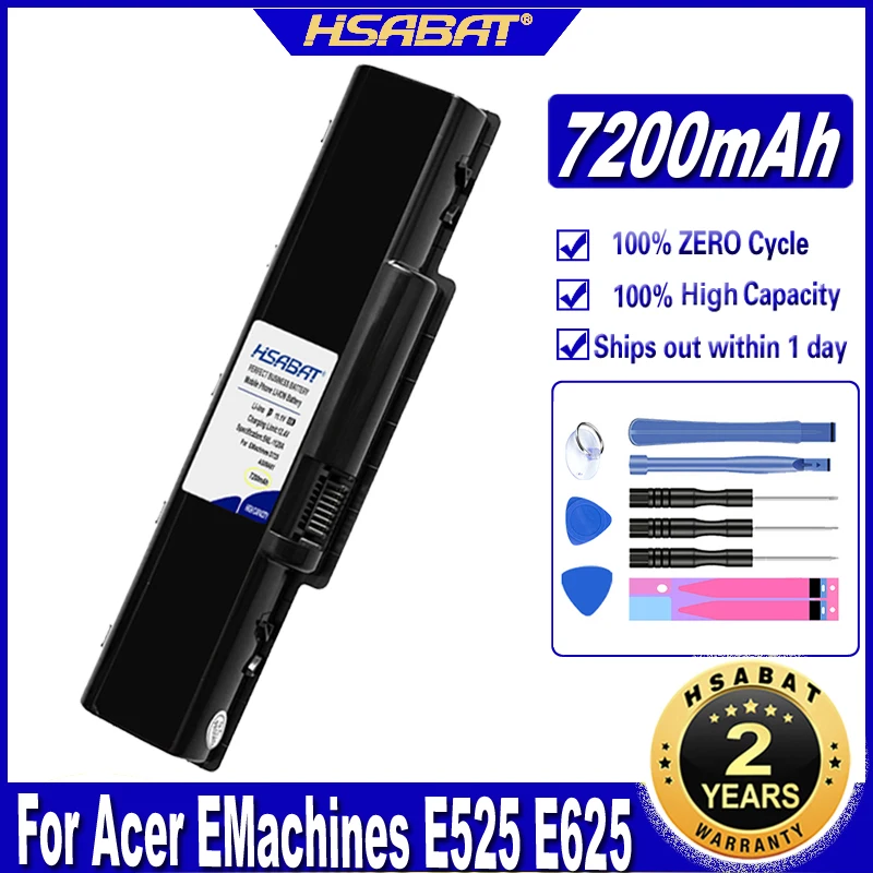 AS09A56 AS09A70 As09a41 7200mAh Battery for Acer EMachines E525 E625 E627 E630 E725 G430 G625 G627 G630 G630G G725 Batteries