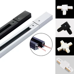 LED Track Light Rail Syestem 0.5M  2 Wire Electrified Rail Thickened Aluminum Track Lamp Rails Flat Copper Core Rail Line