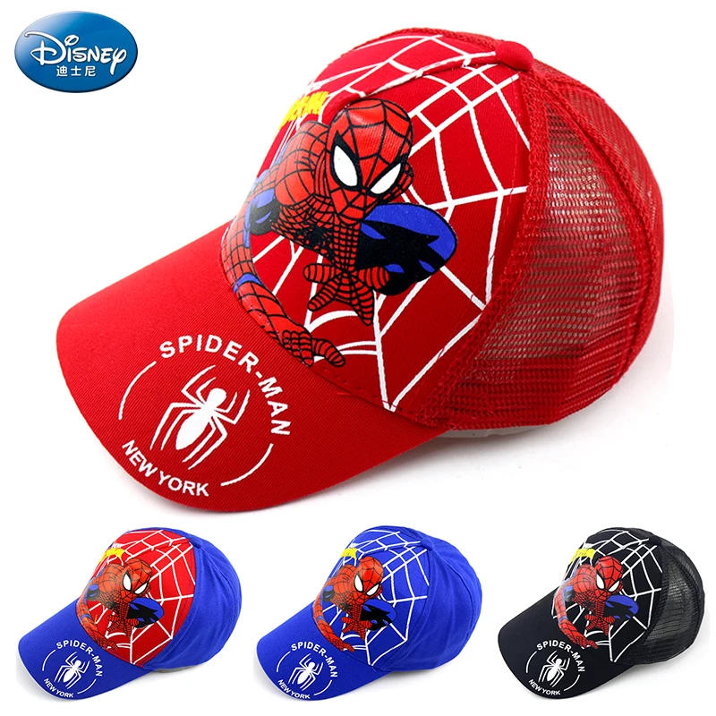 Disney Anime Cute Spiderman Kids Hats For Boys Girls Summer Autumn Baby Baseball Cap Children's Hip Hop Sun Hat Child Visor Caps