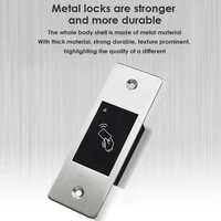 9-18V RFID Reader Keyless Door Opener Metal Access Control Scanner 100 Users Mini IP66 Waterproof Embedded Fingerprint Reader 4