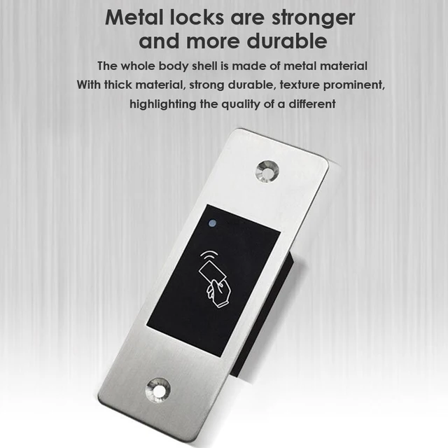 9-18V RFID Reader Keyless Door Opener Metal Access Control Scanner 100 Users Mini IP66 Waterproof Embedded Fingerprint Reader 4 9-18V RFID Reader Keyless Door Opener Metal Access Control Scanner 100 Users Mini IP66 Waterproof Embedded Fingerprint Reader 4