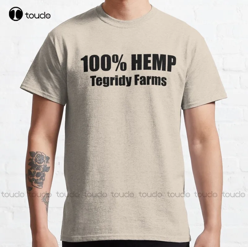 100% Hemp Tegridy Farms Parody Fun Design For Randy And His Farm Family For Light Shirts Classic T-Shirt  Women Unisex Tee Shirt