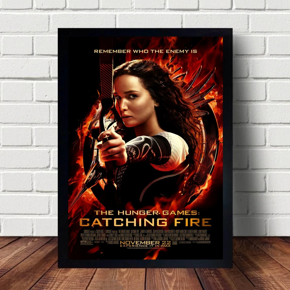 Hunger Games Catching Fire Movie Poster Wall Art Canvas Painting Bedroom Living Room Home Decoration (No Frame)