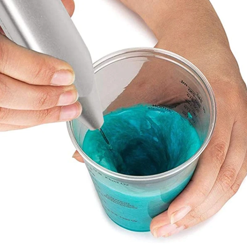 2 sztuk elektryczny Tumbler mieszadło rzemiosło artystyczne Tumbler Handheld żywicy epoksydowej pałeczki do mieszania żywicy mikser Blender magia łatwe narzędzia