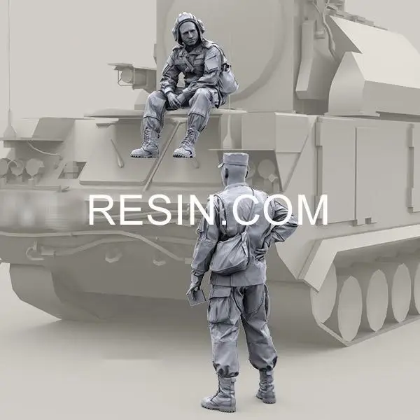 1/35 Resin Model Figure GK，2 Figure , Unassembled and unpainted kit