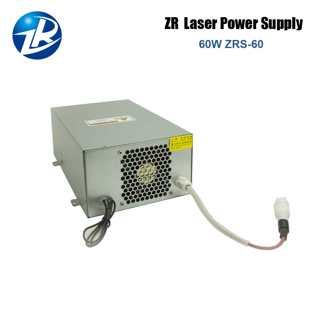 

Best quality 60w Co2 Laser Power Supply for 60w 50w 40w Co2 Laser Tube ZuRong