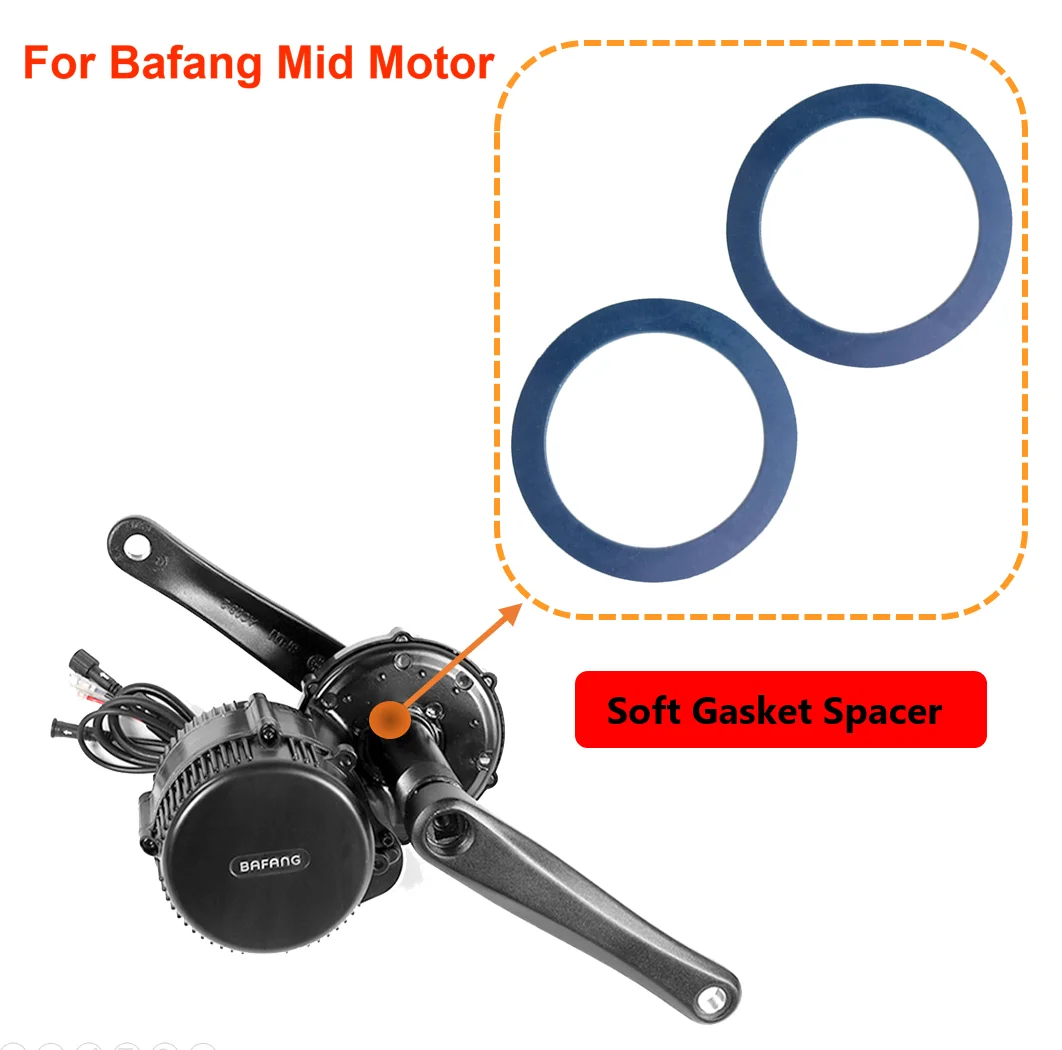 Soft Gasket Spacer parts  Bafang BBS01 BBS02 BBSHD Mid Crank Motor Bicycle parts Increase Force Of Friction