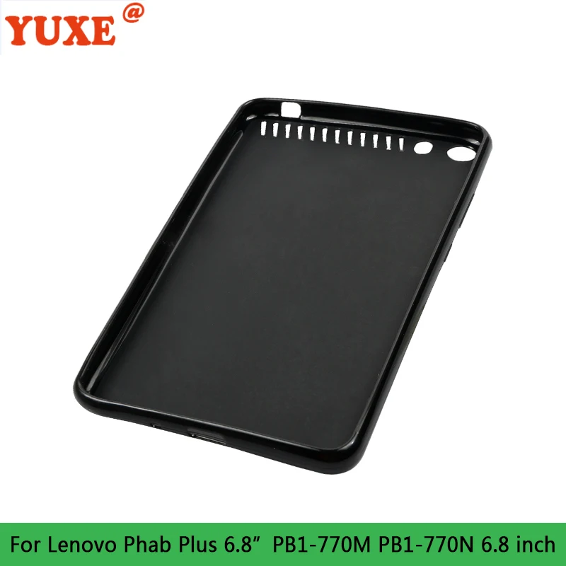 

Tablet Case For Lenovo PHAB Plus 6.8" PB1-770N PB1 770 PB1-770M 6.8 inch Funda Back TPU Silicone Anti-Drop Cover