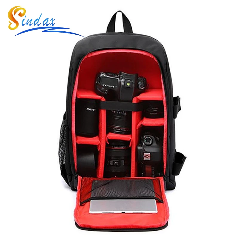 Waterproof DSLR Backpack DLSR Photo Bag Multi-Functional Outdoor Camera Bag Backpack Case for Nikon Canon Sony DSLR Bag Lens Big