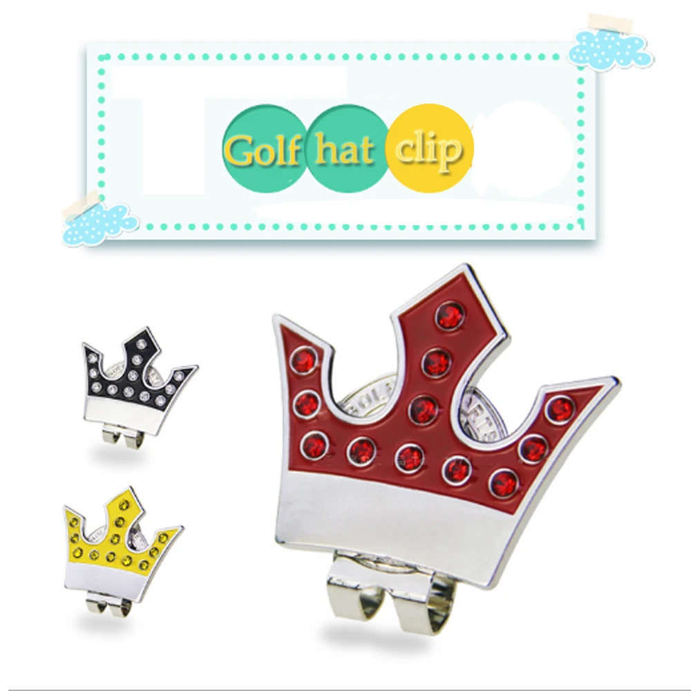 1Set Golf Ball Marker and Hat Clip Personality Golf Gift Set Includes 1 Golf Ball Markers 1 Standard Hat Clip with Magnetic