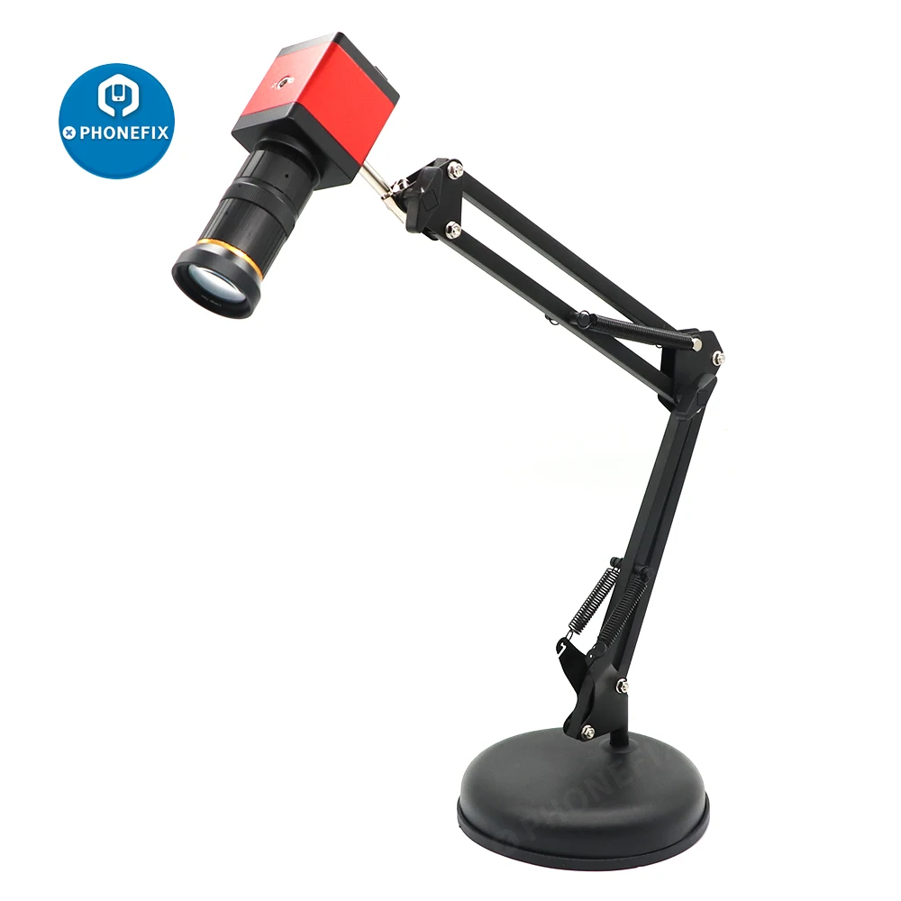 Overhead Phone Video Stand Desktop Articulating Suspension Scissor Arm PC Holder for Video Recording Live Stream Studio Shooting