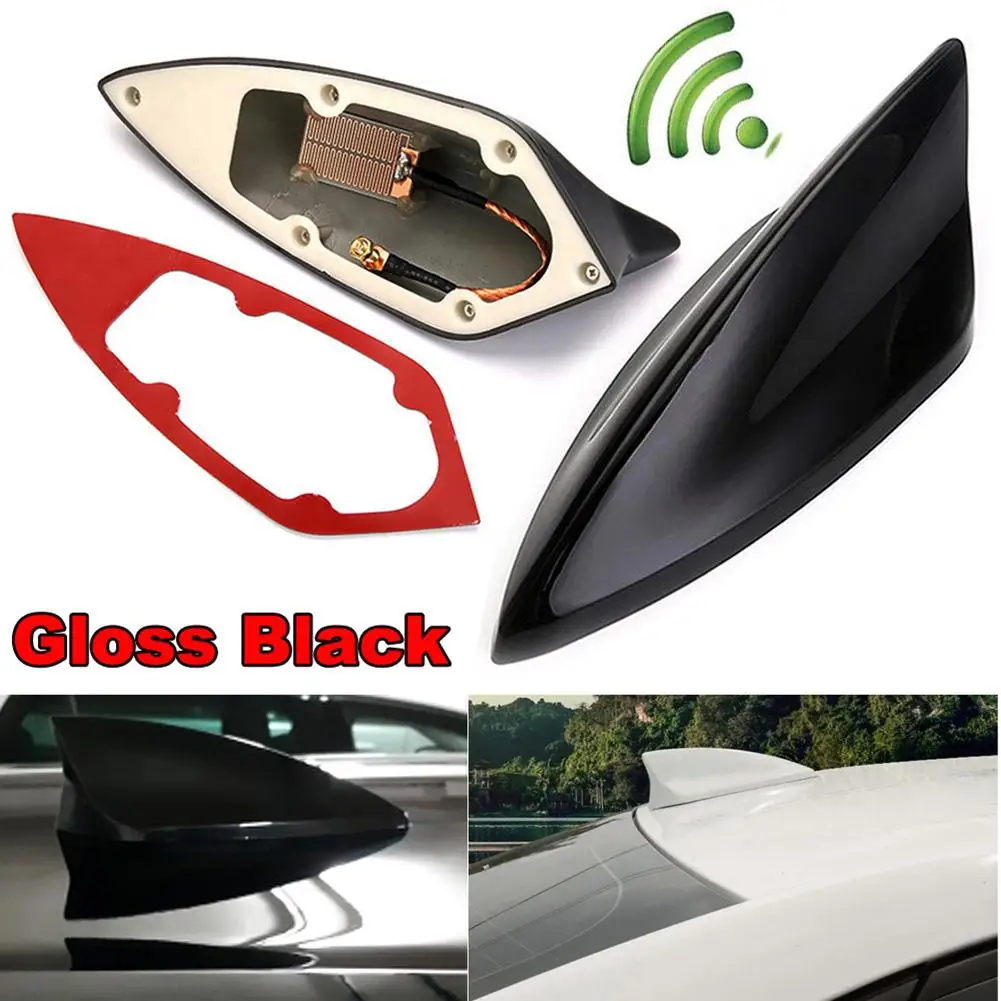 

1 Pc Stylish Universal Car Radio Auto Car Roof Shark Fin Signal Antenna FM/AM Aerial Car Styling Exterior Accessories