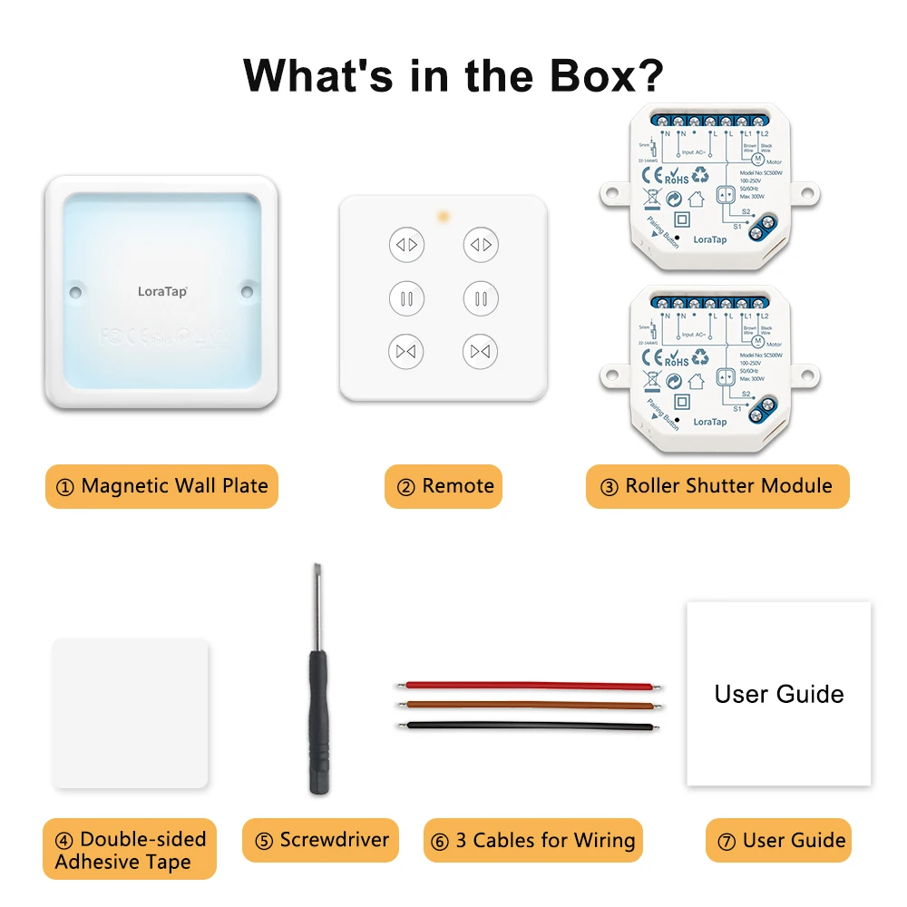 LoraTap Tuya Curtain Blinds Roller Shutter Motor's Switch Relay Module With 2 Channels Remote Google Smart Home Alexa App DIY