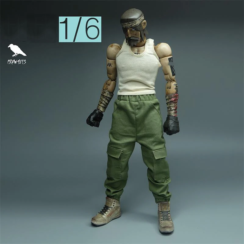 Najlepiej sprzedająca się skala 1/16 CROWTOYS Modne brązowe spodnie dla zwykłej 6-calowej lalki kolekcjonerskiej