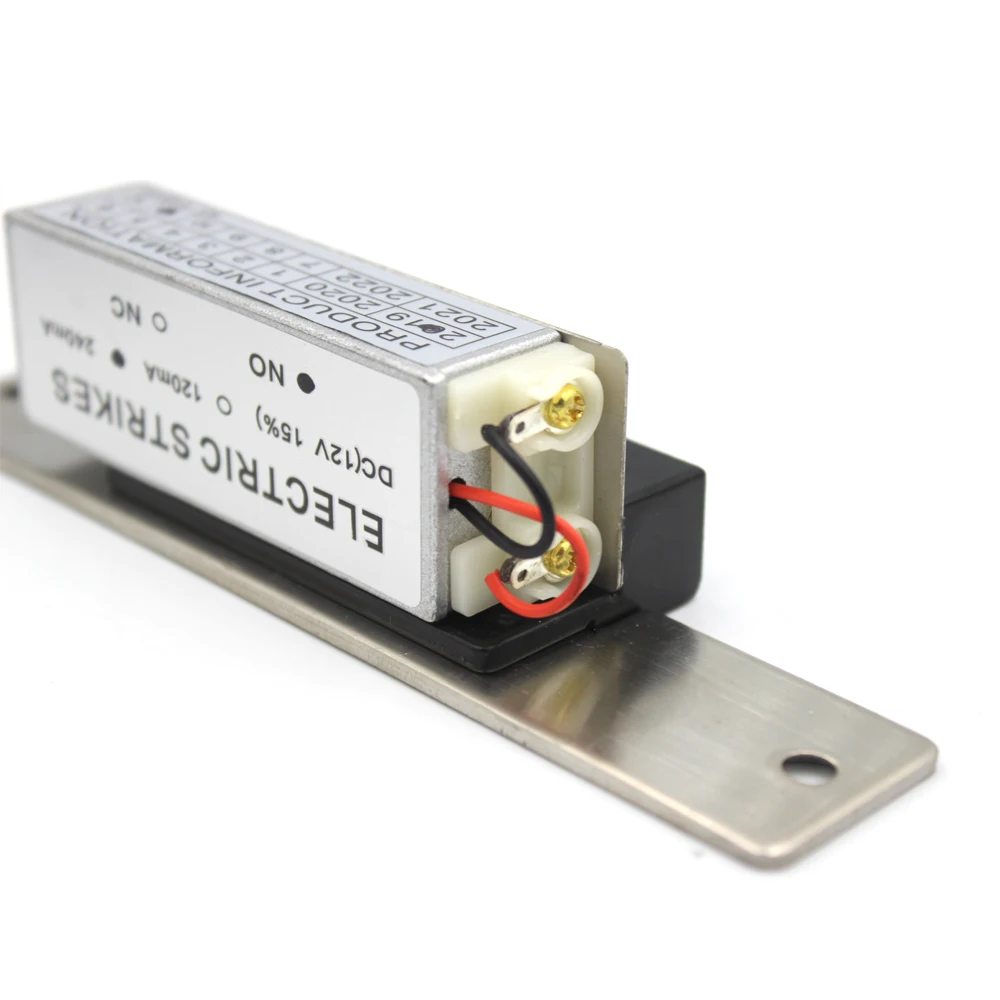 

Electric Strike Door Lock 12V for Access Control System Fail Secure Fail Safe NC NO Narrow Type