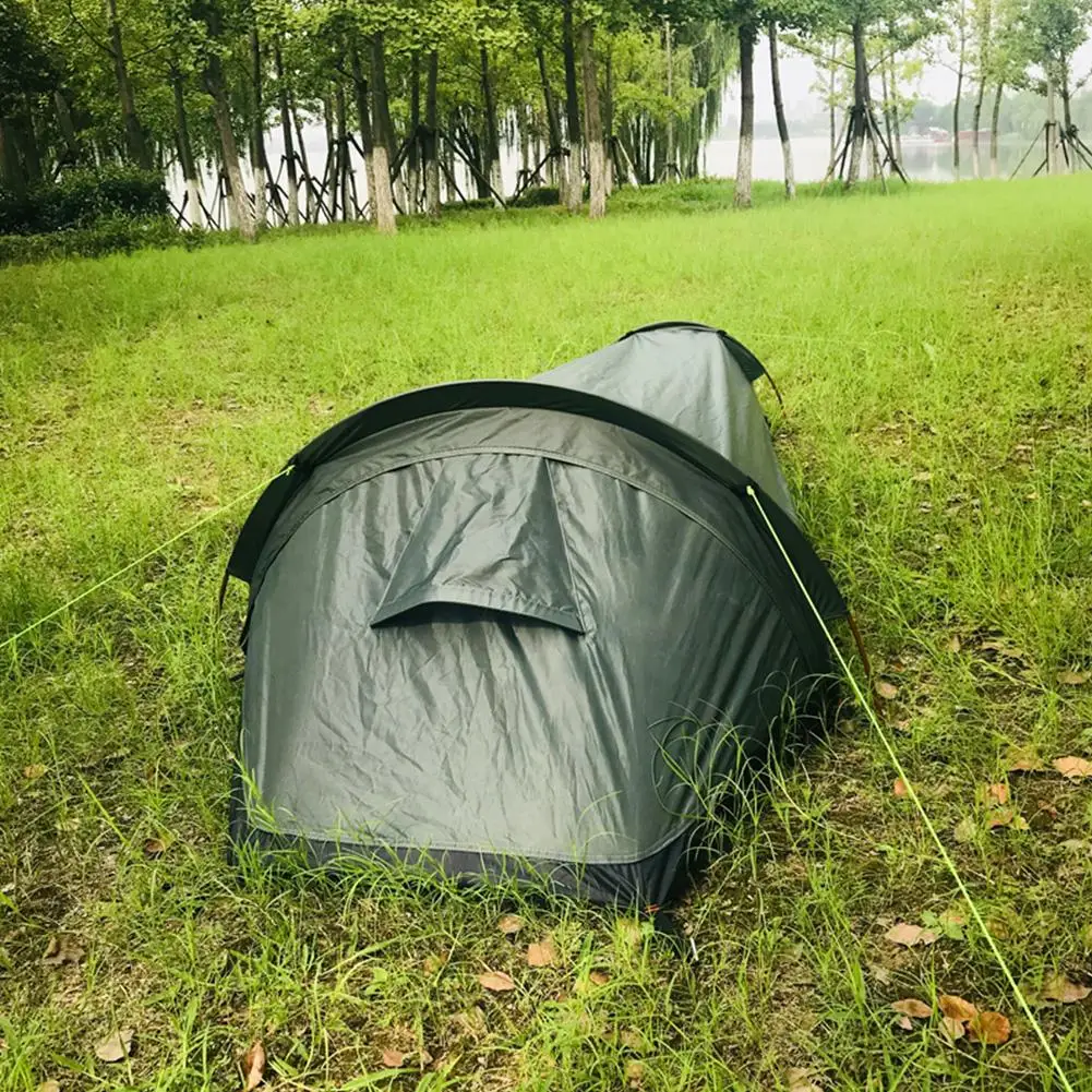 Borsa Bivvy ultraleggera tenda compatta singola persona spazio più grande copertura impermeabile per sacco a pelo sacco Bivvy per campeggio