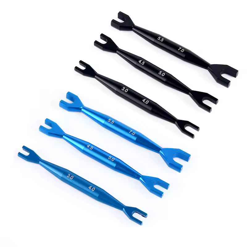 Clé universelle à Double extrémité, 3 pièces, 3-4mm 4.5-5mm 5.5-7mm, clés à extrémité ouverte pour voiture sur chenilles Rc HSP Traxxas Axial SCX10