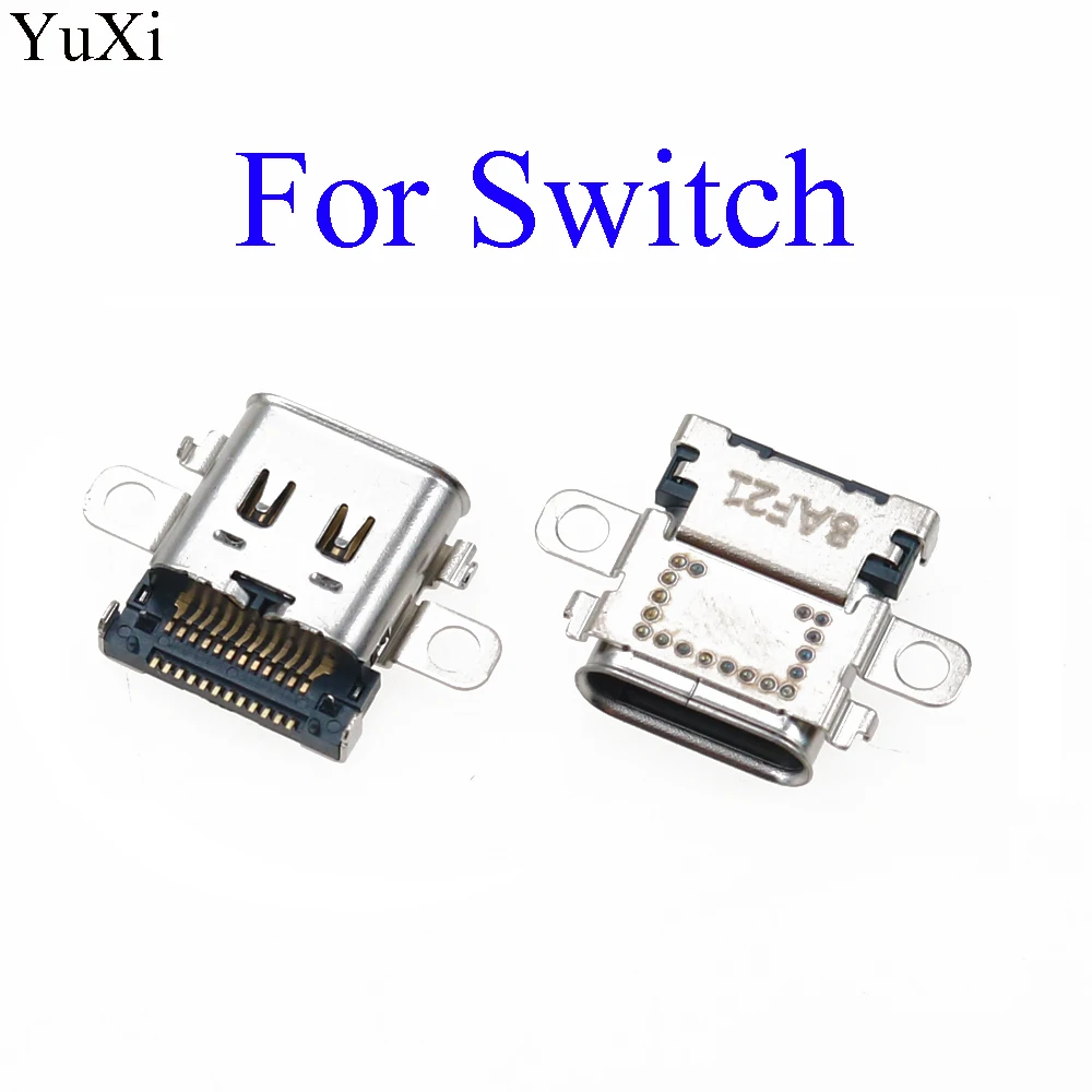 YuXi New Micro USB DC Power Jack Socket Connector Charger For Switch Console Charging Port