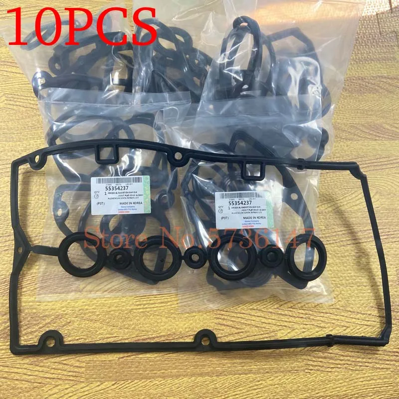 10PCS Aluminum Engine Valve Cover Gasket Genuine Seal For Chevrolet Cruze Sonic Opel Saturn- Astra OEM# 55354237 5607980