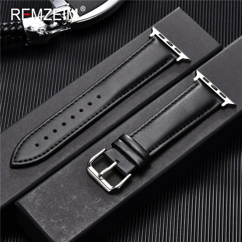 Genuine Leather Watchband for Apple Watch Ultra 8 7 6 5 4 3 SE Leather Business Strap 42 44 45 49mm for iwatch Band 38 40 41mm