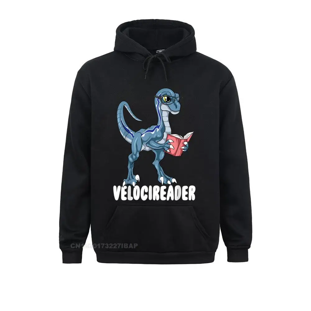 

Velocireader Funny Velociraptor Dinosaur Reading Book Lover Hoodie High Quality Boy Hoodies Simple Sweatshirts Anime Clothes