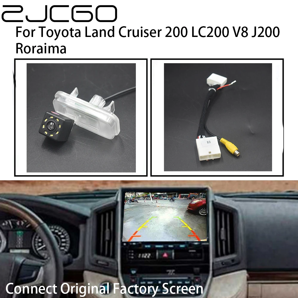 ZJCGO Car Rear View Reverse Back Up Parking Camera for Toyota Land Cruiser 200 LC200 V8 J200 Roraima