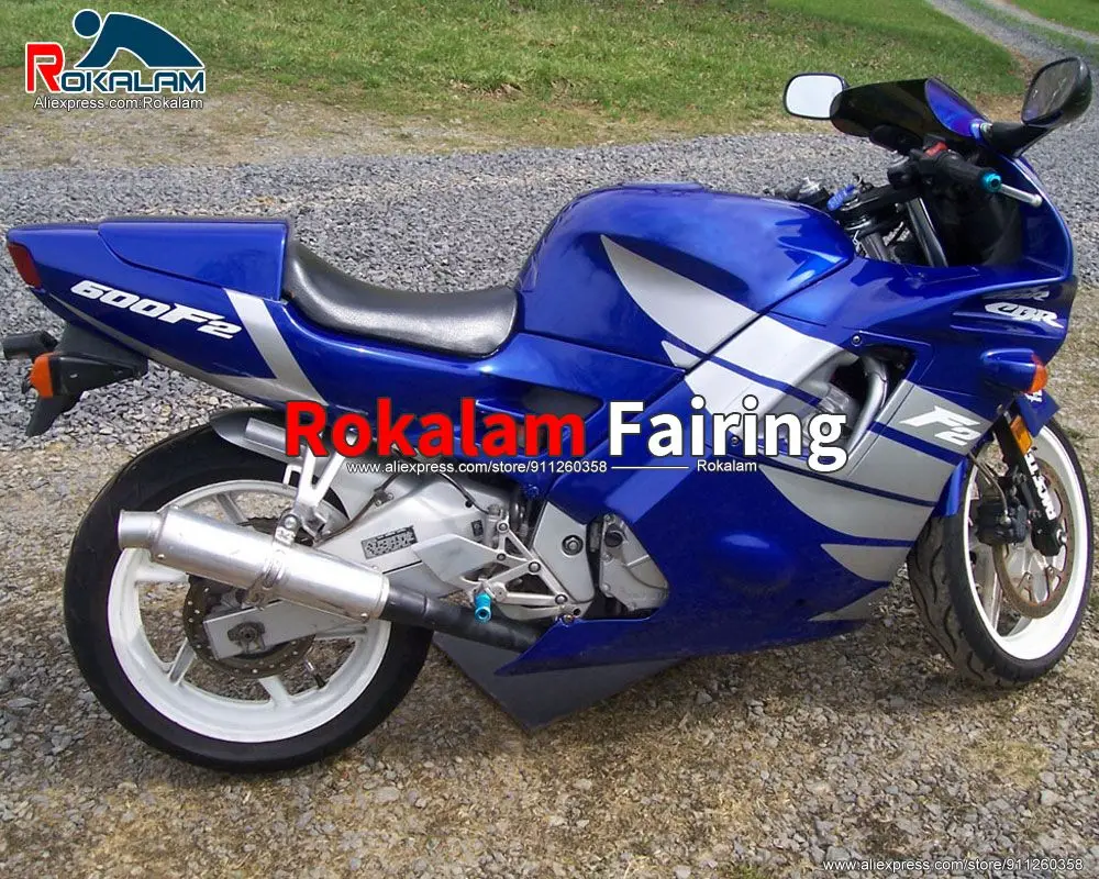 

Чехлы для Honda CBR600 F 2 1993 1994 CBR 600 F 2 1992 CBR600 1991, корпус мотоцикла, синий, серебристый комплект обтекателя