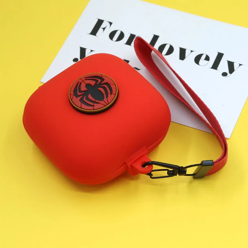 الكرتون مارفل حقيبة سماعة الاذن غطاء ل يدق باور بيتس برو سيليكون سماعة رأس مزودة بتقنية البلوتوث الغطاء الواقي ل مع الحبل