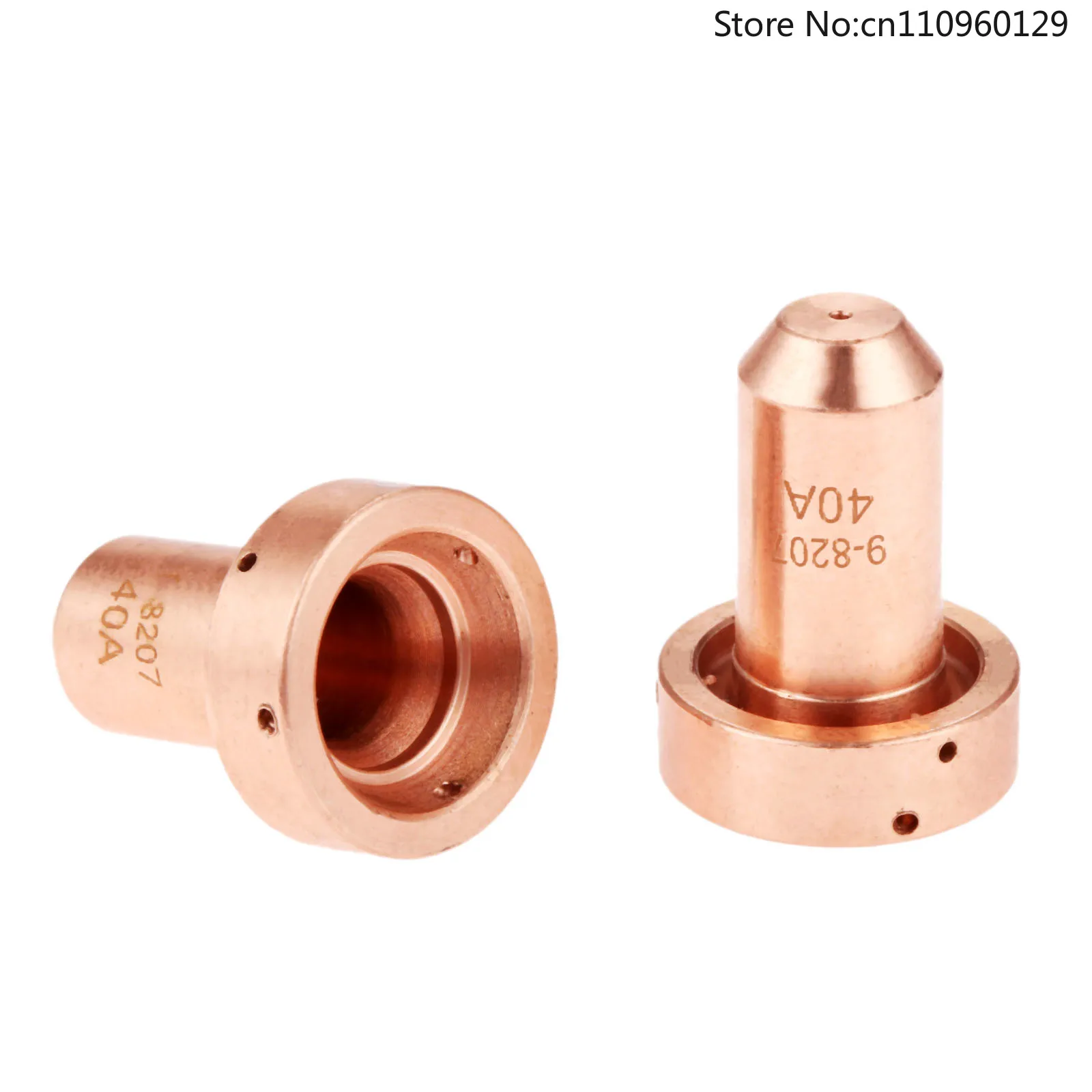Cortador de 10 piezas, electrodo de antorcha de Plasma 9-8215 + boquilla 9-8207 para T/D SL 60/100, reemplazo consumible de antorcha de corte por Plasma