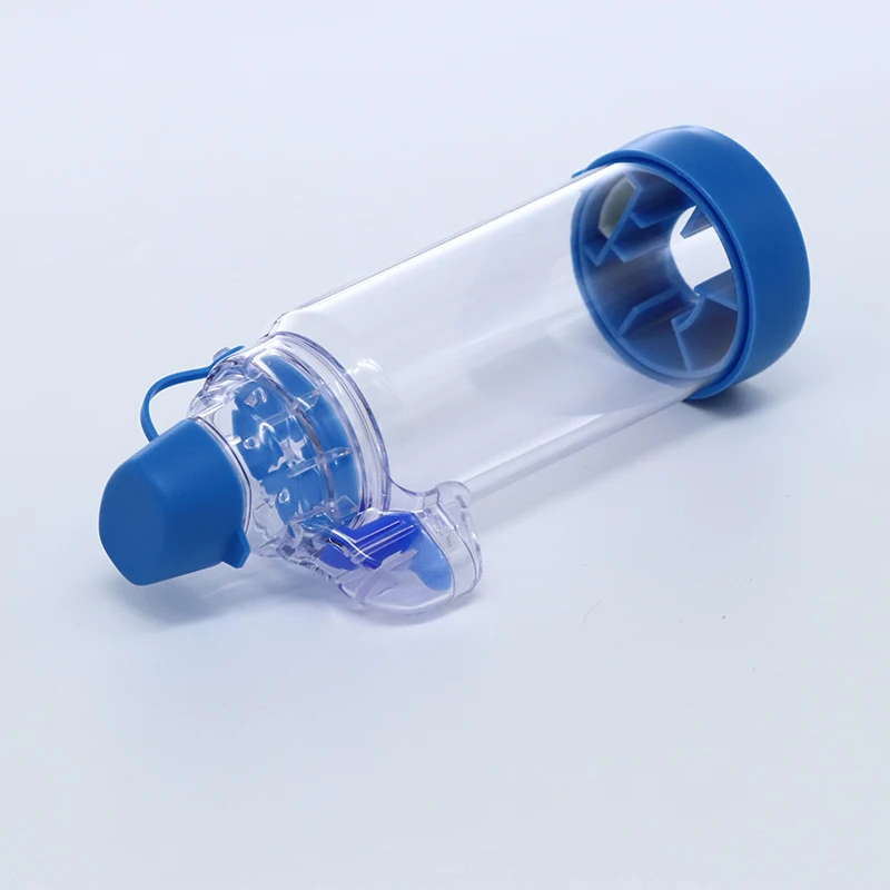 Asthma Spacer Inhaler Professional Adult/Pediatric/Baby Spacer Device Silicone Aerosol Cabin Surgical Supplies Blue