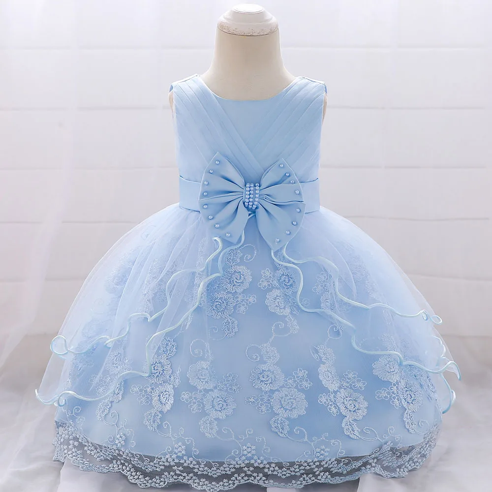 Rosa Weiß Baby Mädchen Kleid 1st Geburtstag Kleid Für Weihnachten Kinder Kleidung Kind Taufe Prinzessin Abend Kleidung Vestidos