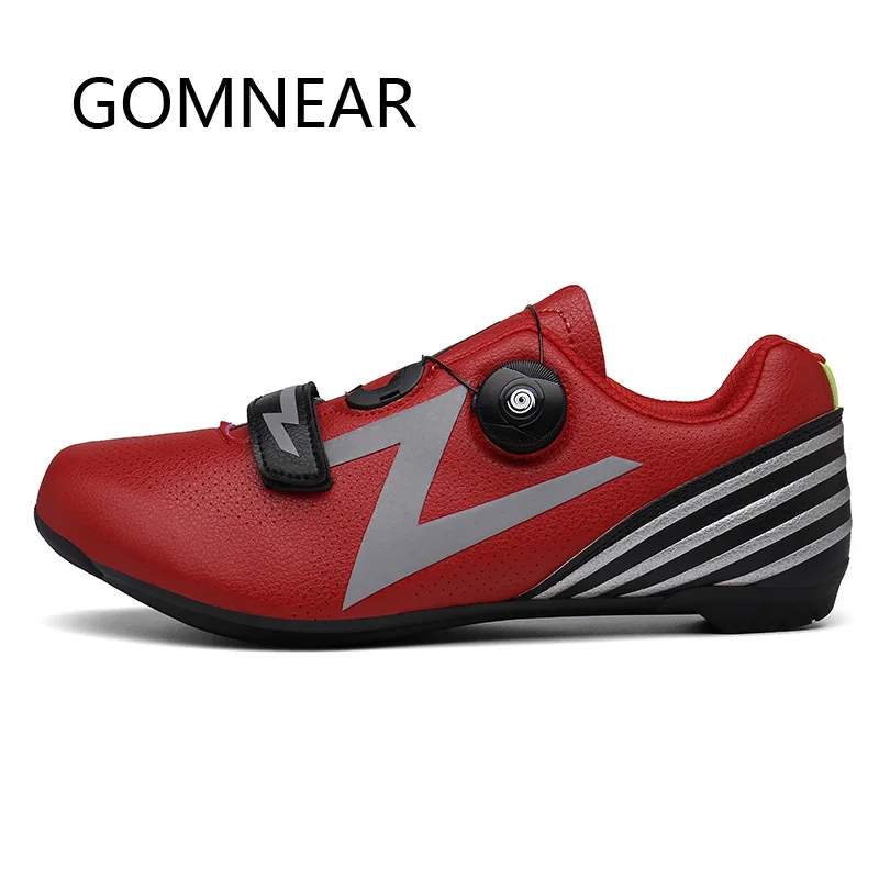 GOMNEAR Road Cycling Shoes Men Breathable Bicycle Shoes Racing Mountain Bike Shoes Sapatilha Ciclismo MTB Sneakers Cycle Shoe