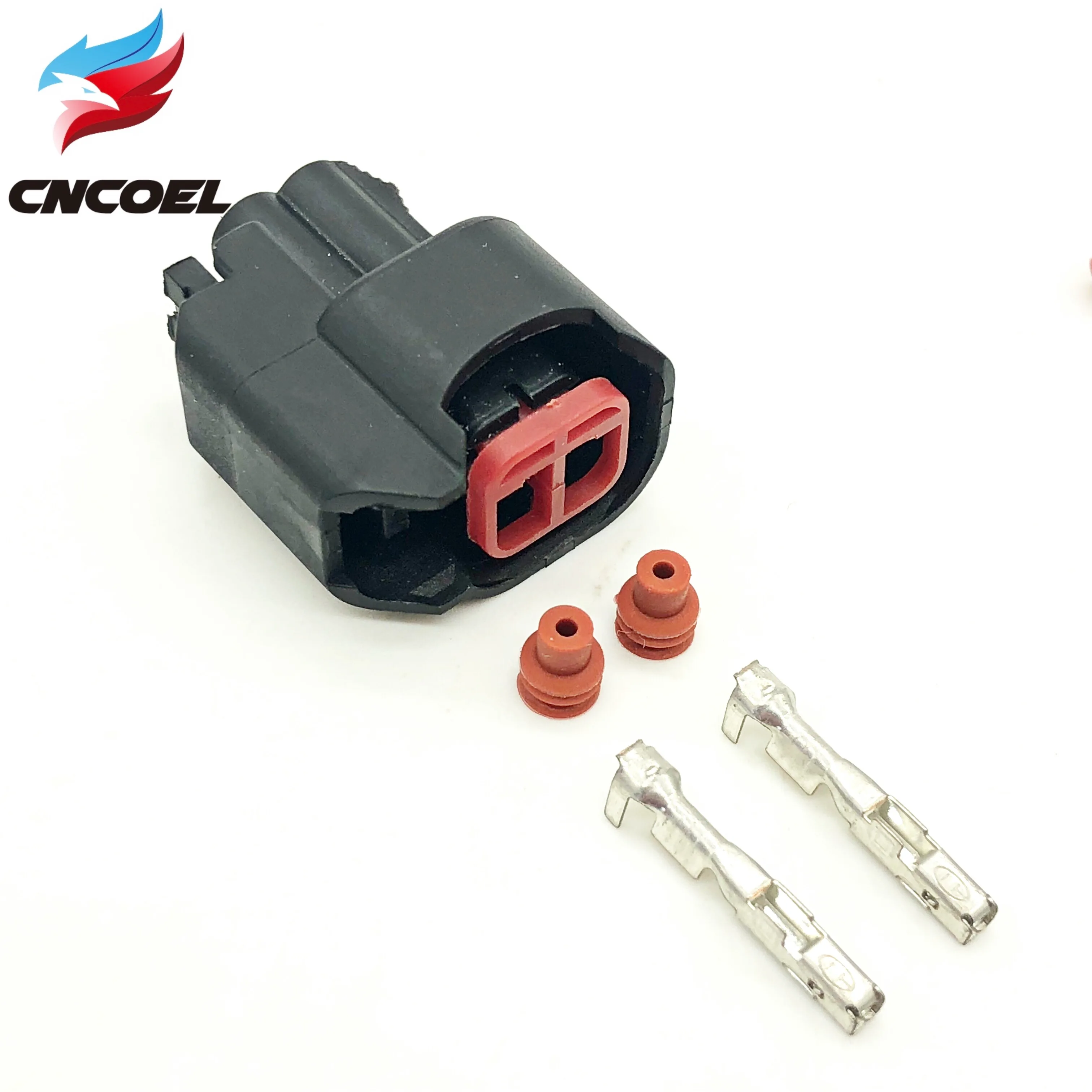 1set 2 Pin male and female ev6 ev14 USCAR Fuel Injector Pigtail Connectors  sr20det rb30 GTR FAST ls2 ls3 universal