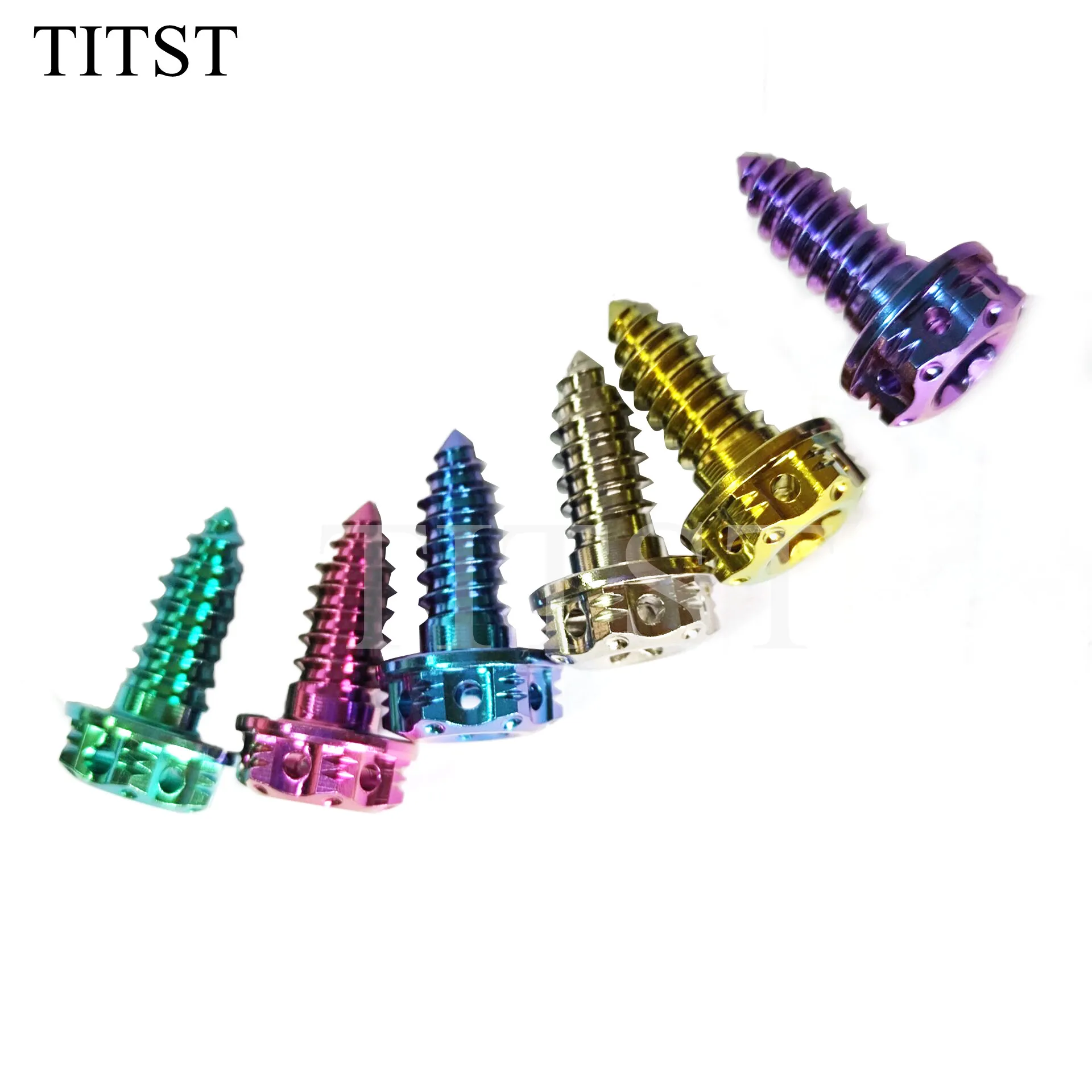 TITST M6x15mm titanium self tapping bolts for racing  （ One Lot = 10PCS )