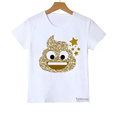funny rainbow Unicorn poop print tshirt girls boys funny unisex kids clothes high quality t shirt girls Casual shirt summer tops