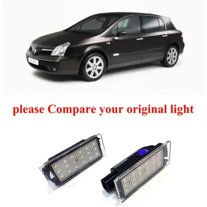 Car Accessories Special Car License Plate Lamp For Renault  Vel Satis 2005.04-2009 automotive goods car products