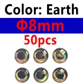 Tierra de 8 mm, 50 piezas
