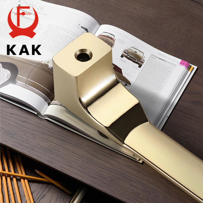 KAK Zinc Alloy Black Gold Kitchen Cabinet Handle Wardrobe Cabinet Knobs and Handles Solid Drawer Pulls Furniture Handle Hardware