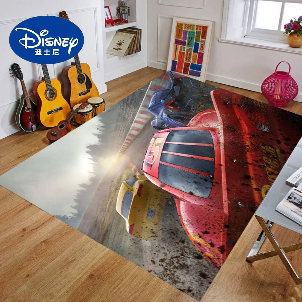 Disney Lightning McQueen Car Baby Play Mat Kids Room Carpet Rugs Floor Carpet Gift for Baby Room Decoration Baby Activity Center