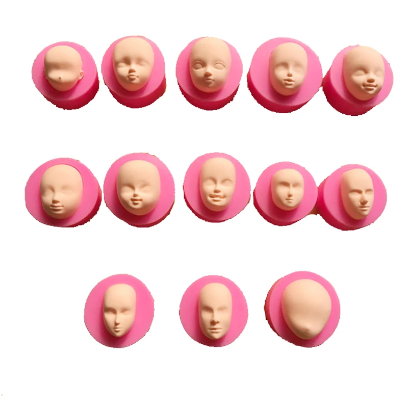 Man Woman Face Head Fondant Silicone Mold For Baking Embossing Pastry Of Cake Decorating Cooking Tools Designs Sugar Kitchen