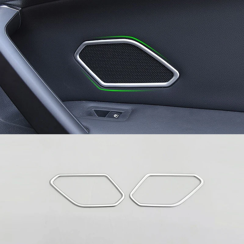 

For Seat Tarraco 2018 2019 2020 ABS Chrome Car rear door above speaker audio Horn ring Cover Trim Sticker Accessories Styling