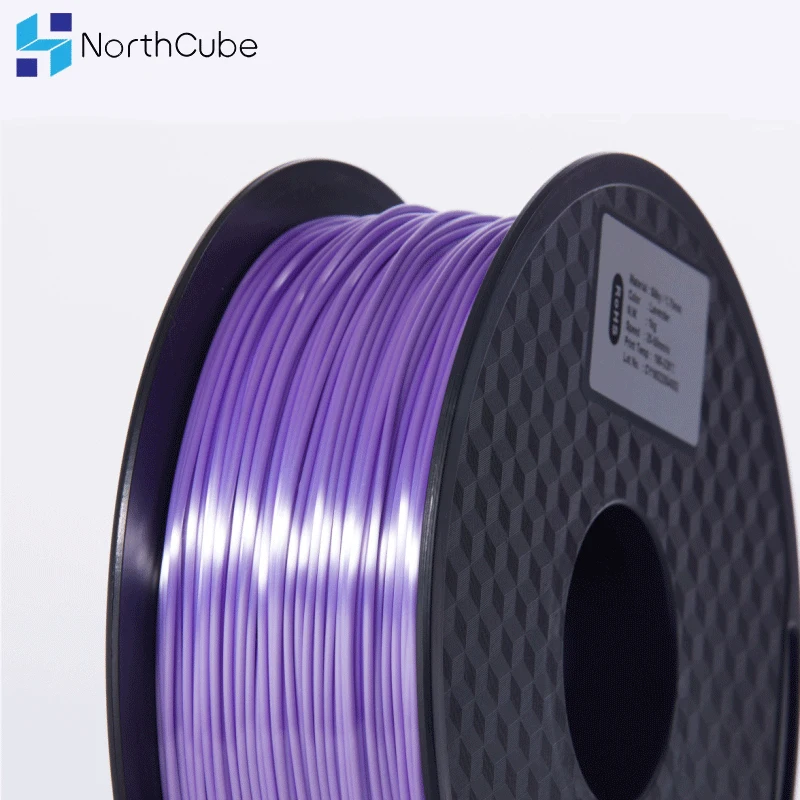 NorthCube 3D Printing Silk PLA Filament 3D Printer Filament 1.75mm 1KG Silk Like Series Lavender Color Filament