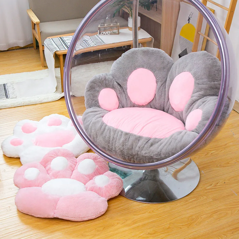 Adorable Cat Bear Paw Chair Seat Cushion Stuffed Plush Soft Paw Pillows Animal Sofa Indoor Floor Bed Home Decor Children Gifts