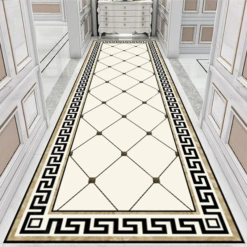 

Modern Geometric Floor Mural Wallpaper Living Room Hotel HD Corridor Aisle Marble Flooring Mural PVC Waterproof 3D Tiles Sticker