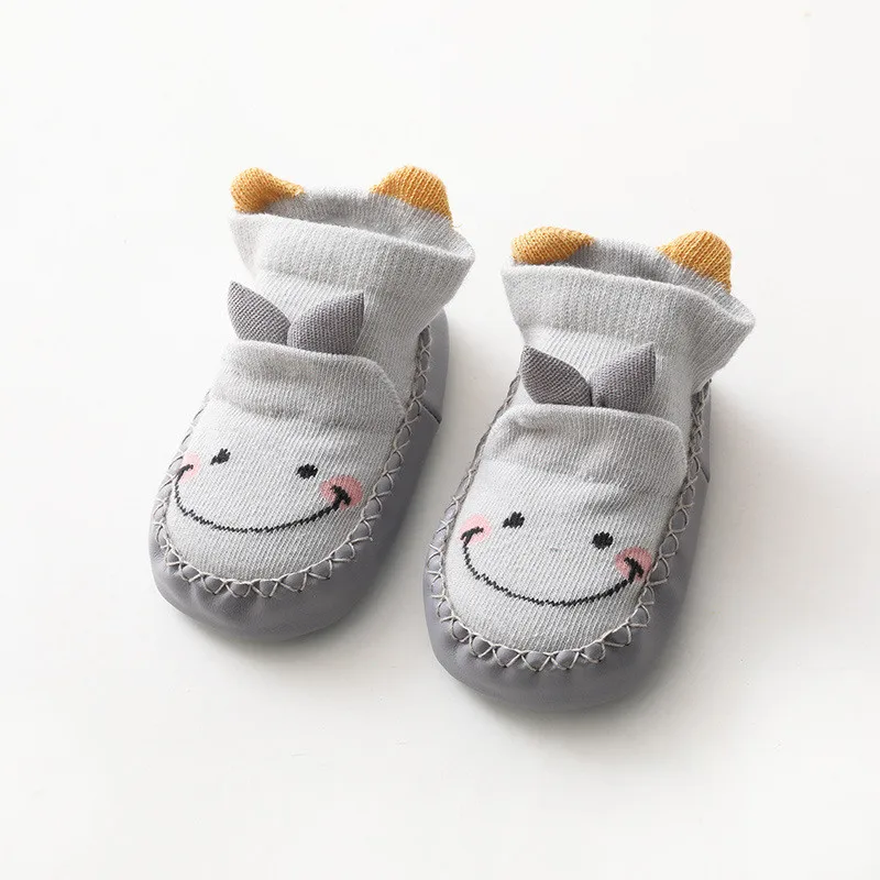 Lawadka Newborn Baby Socks With Rubber Soles Infant Baby Girls Boys Shoes Spring Autumn Baby Floor Anti Slip Soft Sole Sock 2021