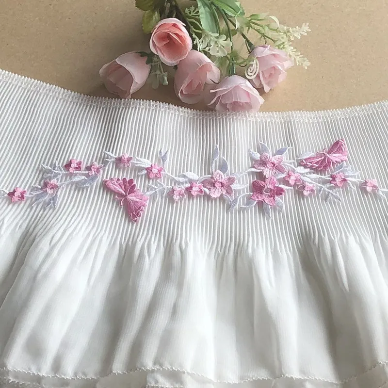 1 peça diy laço artesanato borboleta flor pano remendo buraco vestido decoração dança saia acessórios