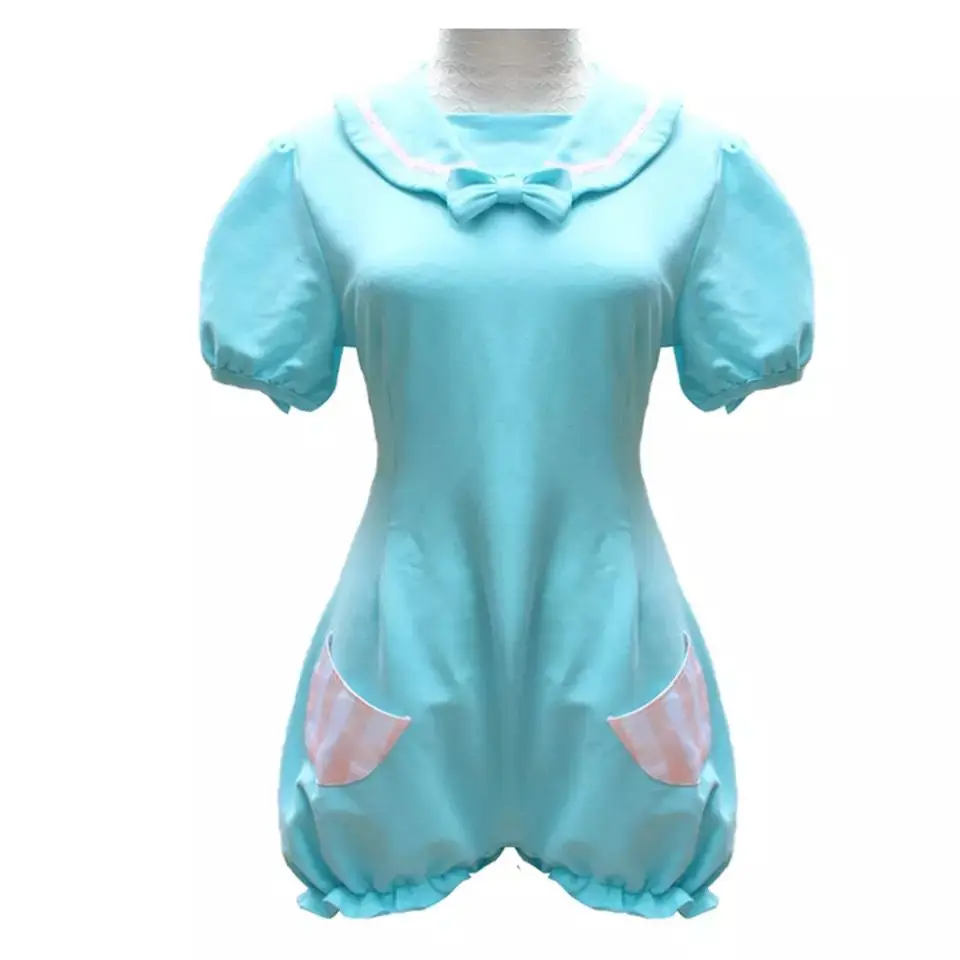 ผู้ใหญ่เด็ก Romper Kawaii DDLG Jumpsuit Bodysuit ABDL