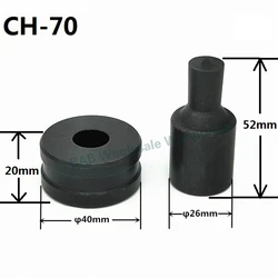 CH-70 Hydraulique Jolie çonnage Matrices Manuel poinçon die hydraulique BE ching moule-Manuel Hydraulique Trou Perforateur