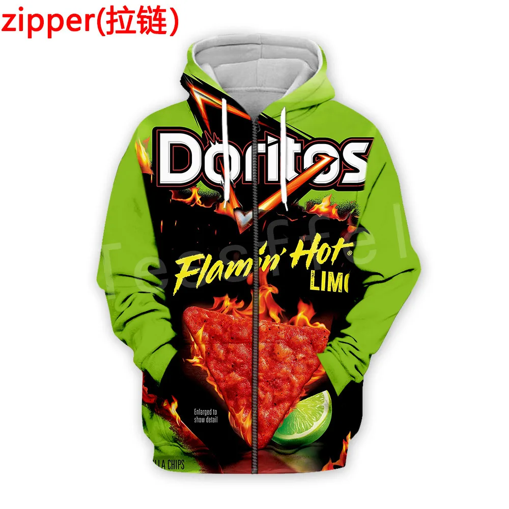 Tessffel Potato chips Snacks bag Funny Sweatshirt Pullover Food Long Sleeve Tracksuit 3DPrint Casual Men's Hoodies Men/Women D-4